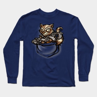 Pocket Raccoon Long Sleeve T-Shirt